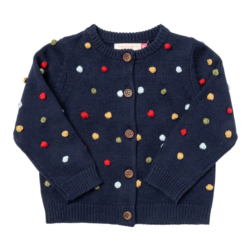 Pink Chicken Maude Pom Pom Cardigan